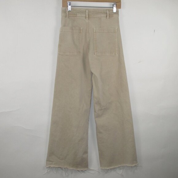 ZARA "THE MARINE CUT STRAIGHT" KHAKI JEANS - Picture 6 of 14